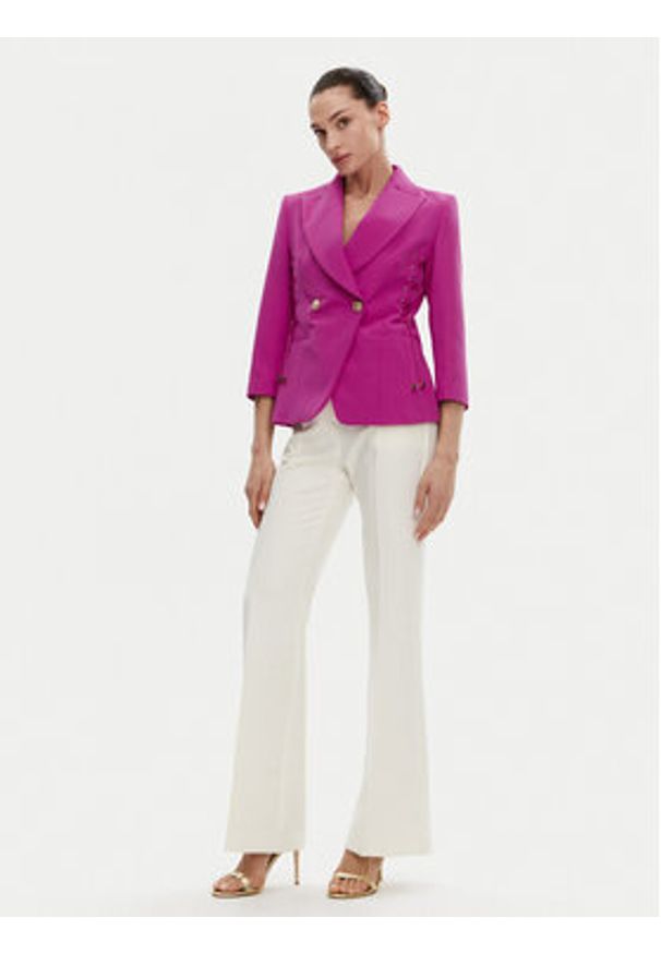 Artigli - ARTIGLI Marynarka ACGI000922 Różowy Regular Fit. Kolor: różowy. Materiał: syntetyk