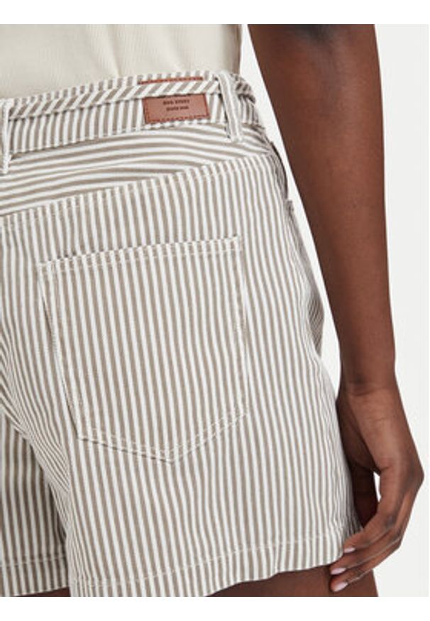 only - ONLY Szorty jeansowe Naomi 15363816 Beżowy Regular Fit. Kolor: beżowy. Materiał: bawełna