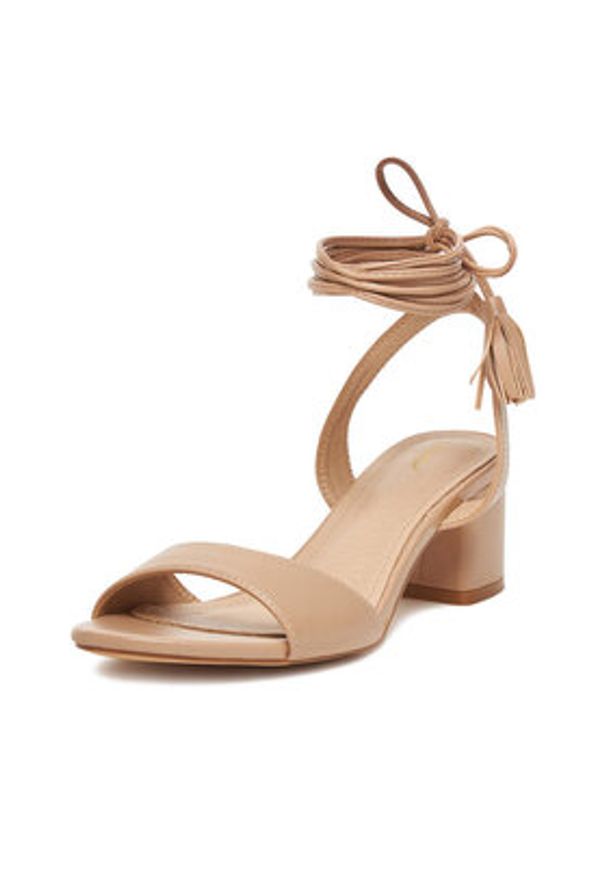 DeeZee Sandały F1356112-1 Beżowy. Kolor: beżowy. Materiał: materiał