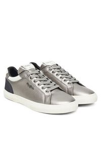Pepe Jeans Sneakersy Kenton Glam W PLS300005 Srebrny. Kolor: srebrny. Materiał: skóra #3