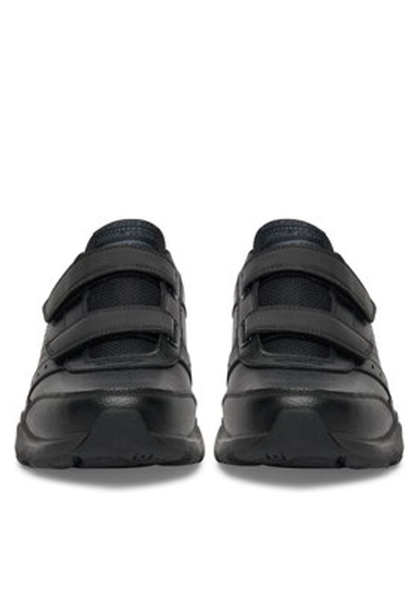 skechers - Skechers Sneakersy HANIGER 58356 BBK Czarny. Kolor: czarny. Materiał: skóra