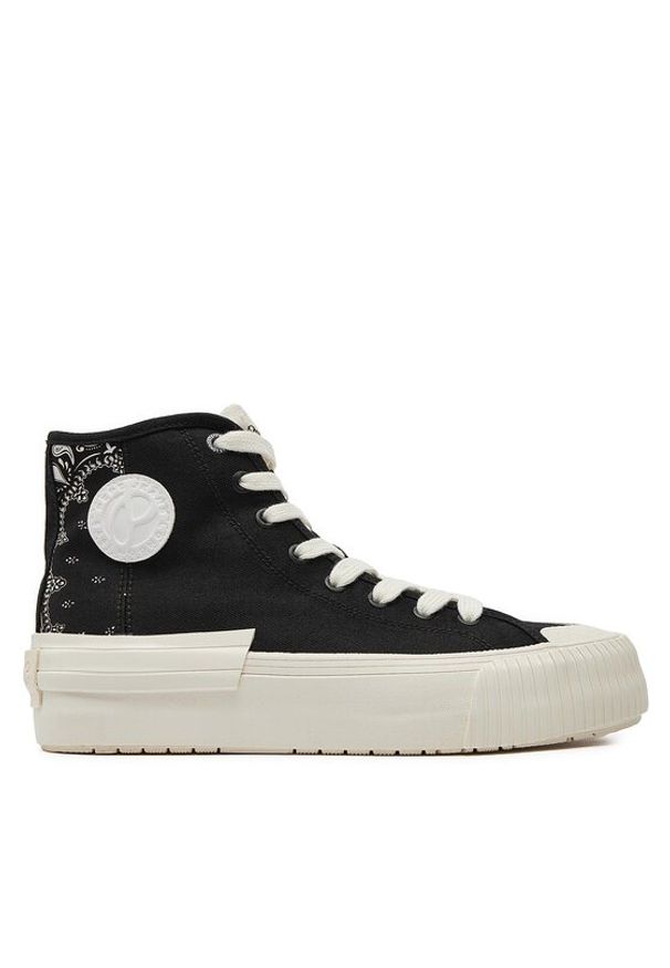 Pepe Jeans Trampki Samoi Divided PLS31554 Czarny. Kolor: czarny. Materiał: materiał