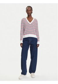 Tommy Jeans Sweter Essential DW0DW19888 Kolorowy Regular Fit. Materiał: bawełna. Wzór: kolorowy #3