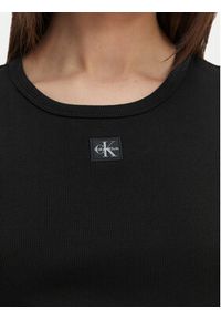 Calvin Klein Jeans Sukienka codzienna LV047G209G Czarny Slim Fit. Okazja: na co dzień. Kolor: czarny. Materiał: bawełna. Typ sukienki: proste. Styl: casual #5