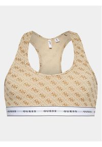 Guess Biustonosz top Carrie O97C01 KBOE1 Beżowy. Kolor: beżowy. Materiał: bawełna