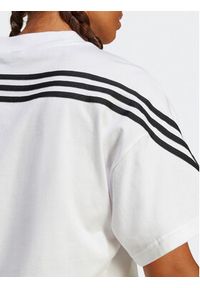 Adidas - adidas T-Shirt Future Icons 3-Stripes T-Shirt IB8517 Biały Loose Fit. Kolor: biały. Materiał: bawełna #7