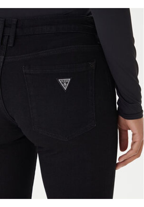 Guess Jeansy Annette W2YA99 D4PZ1 Czarny Skinny Fit. Kolor: czarny