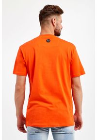 Philipp Plein - T-shirt PHILIPP PLEIN. Materiał: skóra. Wzór: nadruk, aplikacja, kolorowy #4