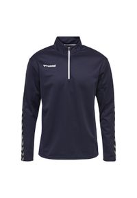 Bluza do piłki ręcznej dla dzieci Hummel demi-zip hml AUTHENTIC. Kolor: niebieski. Materiał: materiał. Sport: piłka ręczna, fitness #1