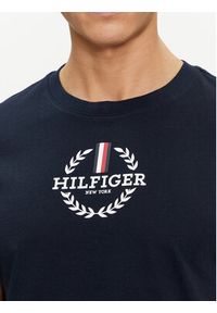 TOMMY HILFIGER - Tommy Hilfiger T-Shirt Global Stripe MW0MW34388 Granatowy Regular Fit. Kolor: niebieski. Materiał: bawełna #2
