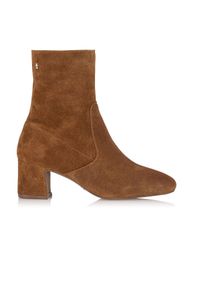 Ochnik - Buty damskie. Kolor: brązowy. Materiał: skóra, zamsz. Szerokość cholewki: normalna. Obcas: na obcasie. Styl: elegancki, klasyczny. Wysokość obcasa: średni #6
