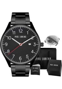 Zegarek męski Paul Lorens PASLO czarny z grawerem. Kolor: czarny #1