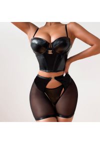 Intica - Gorsetowy komplet na specjalne okazje Heredia. Kolor: czarny. Materiał: materiał #10