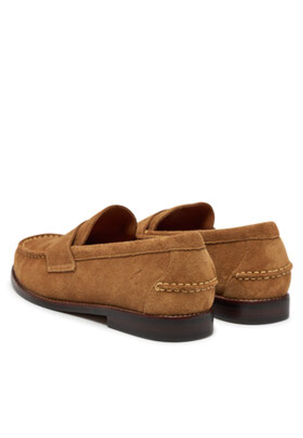 Polo Ralph Lauren Mokasyny 803961416002 Brązowy. Kolor: brązowy. Materiał: zamsz, skóra