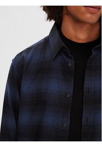 Selected Homme Koszula 16091358 Granatowy Slim Fit. Kolor: niebieski. Materiał: bawełna #3