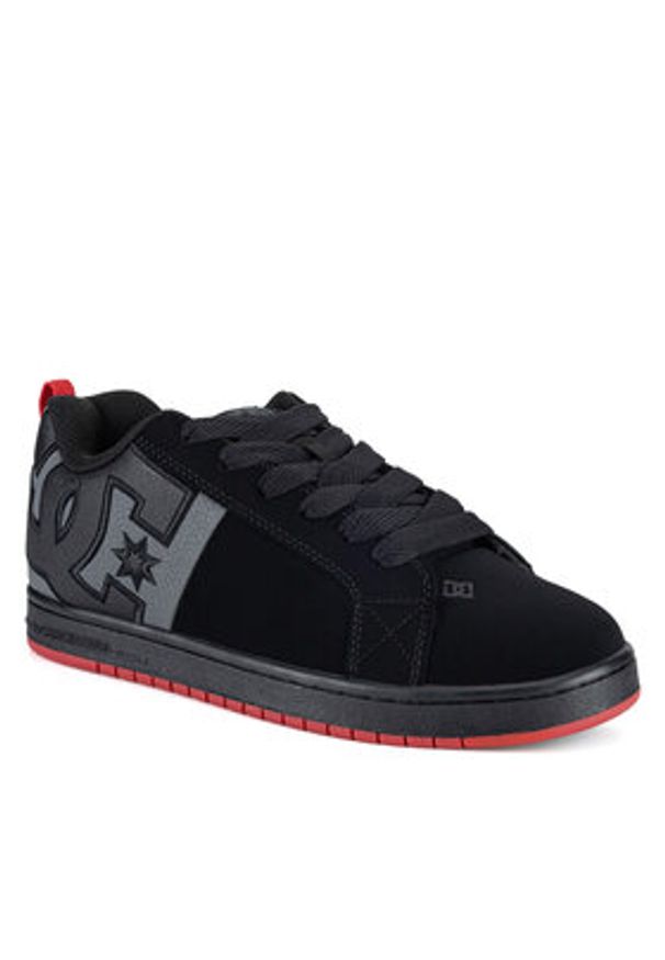 DC Shoes Sneakersy COURT GRAFFIK SQ ADYS100442-BYR Czarny. Kolor: czarny. Materiał: skóra