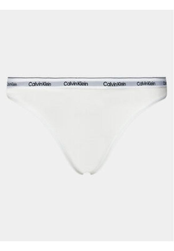 Calvin Klein Underwear Stringi 000QD5043E Biały. Kolor: biały. Materiał: bawełna