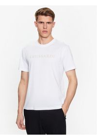 Trussardi Jeans - Trussardi T-Shirt 52T00724 Biały Regular Fit. Kolor: biały. Materiał: bawełna #1