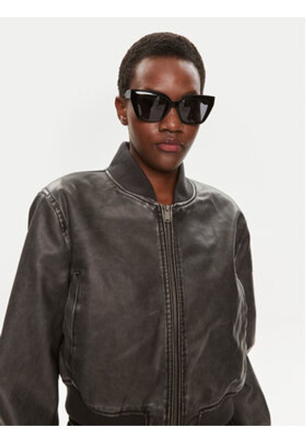 Brave Soul Kurtka bomber LJK-BENOITE Czarny Straight Fit. Kolor: czarny. Materiał: syntetyk