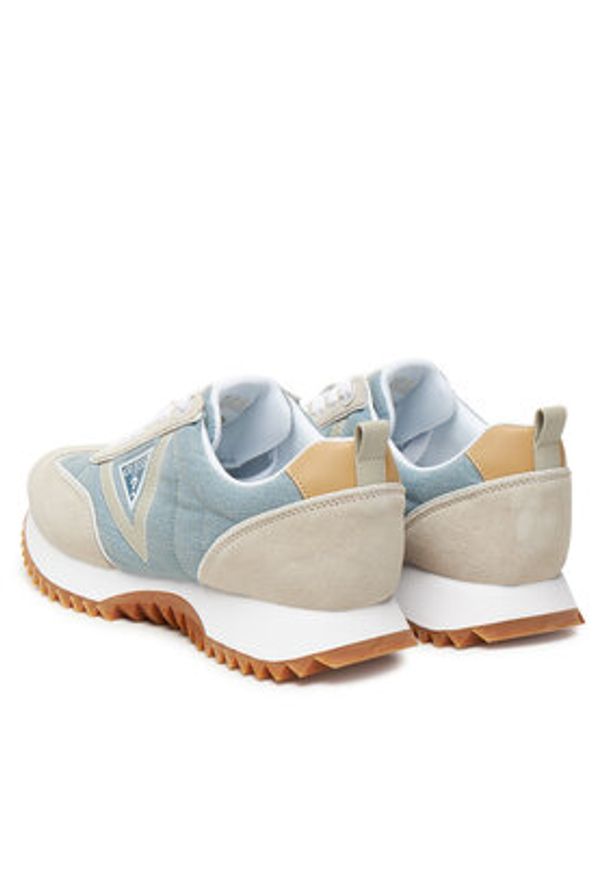 Guess Sneakersy FLTBAI DEN12 Niebieski. Kolor: niebieski. Materiał: zamsz, skóra