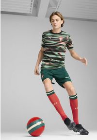 Puma - Męska koszulka przedmeczowa Portugalia PUMA Black White. Kolor: biały, wielokolorowy, czarny