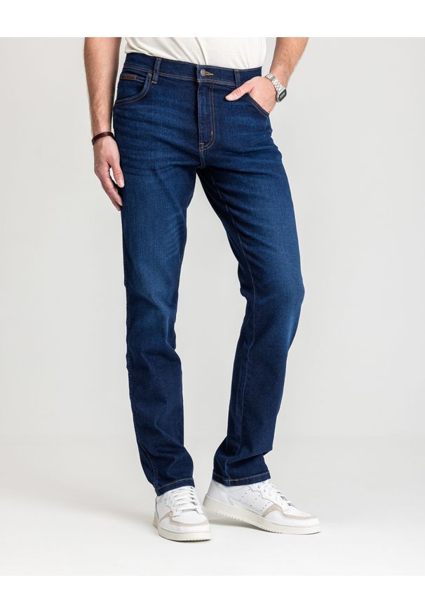Wrangler - MESKIE SPODNIE WRANGLER TEXAS SLIM NIGHT SHADE 112350865