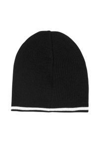 DKNY - Dkny czapka dziecięca kolor czarny z cienkiej dzianiny. Kolor: czarny. Materiał: dzianina #2