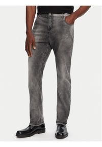 Balmain Jeansy DH1MI043DE73 Szary Regular Fit. Kolor: szary