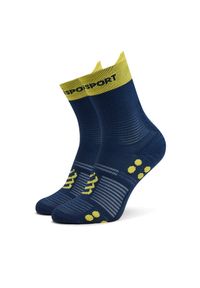 Compressport Skarpety wysokie unisex Pro Racing V4.0 Run High XU00046B Granatowy. Kolor: niebieski. Materiał: syntetyk. Sport: bieganie #1