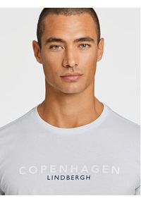 Lindbergh T-Shirt 30-400200 Błękitny Relaxed Fit. Kolor: niebieski. Materiał: bawełna #5
