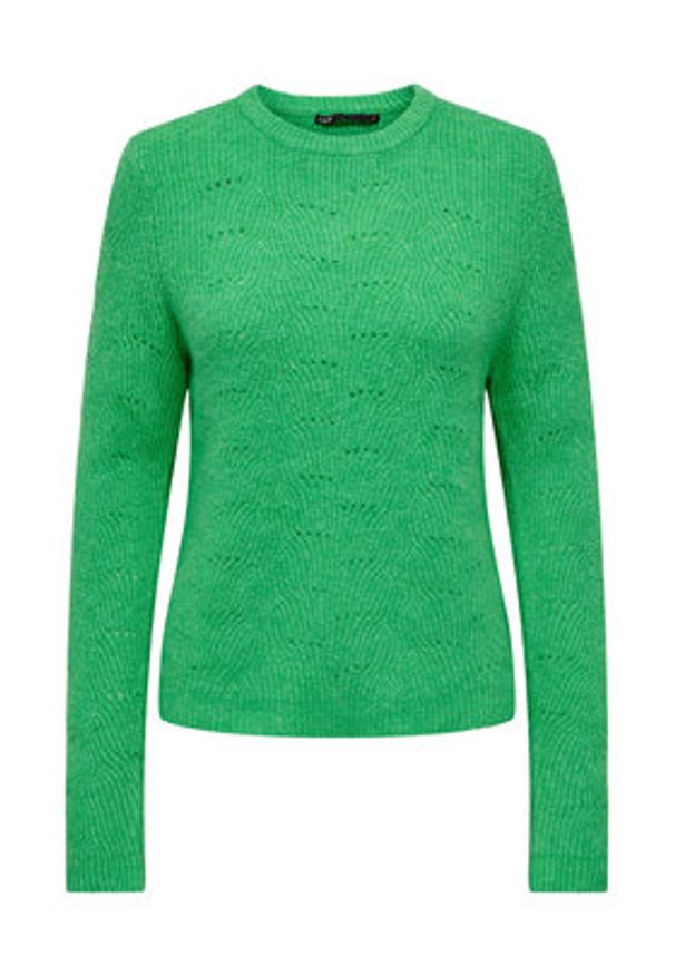 only - ONLY Sweter 15234745 Zielony Regular Fit. Kolor: zielony. Materiał: syntetyk