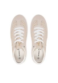 Patrizia Pepe Sneakersy PPJ362.02 Beżowy. Kolor: beżowy. Materiał: skóra, zamsz #5