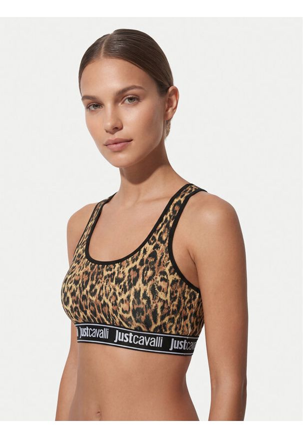 Just Cavalli Biustonosz top 80PAJU02 CJUT3 Beżowy. Kolor: beżowy. Materiał: bawełna