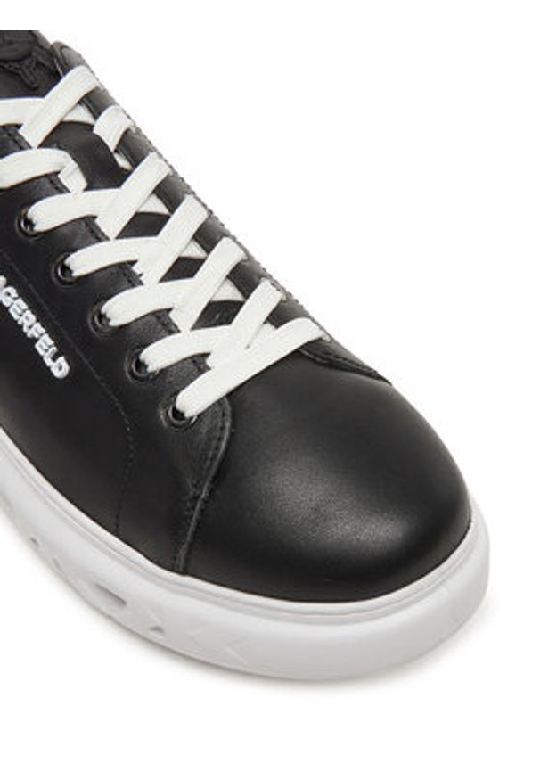 Karl Lagerfeld - KARL LAGERFELD Sneakersy KL54519A Czarny. Kolor: czarny. Materiał: skóra