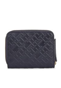 TOMMY HILFIGER - Tommy Hilfiger Mały Portfel Damski Th Refined Med Za Mono AW0AW15755 Granatowy. Kolor: niebieski. Materiał: skóra