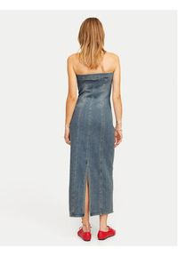 JJXX Sukienka jeansowa Tinga 12260695 Niebieski Slim Fit. Kolor: niebieski. Materiał: syntetyk #6