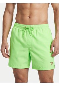 Guess Szorty kąpielowe F6GT24 WG282 Zielony Regular Fit. Kolor: zielony. Materiał: syntetyk #1