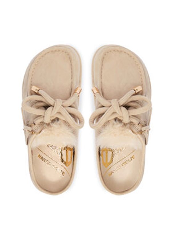 Naked Wolfe Kapcie Blizzard Beżowy. Kolor: beżowy. Materiał: wełna