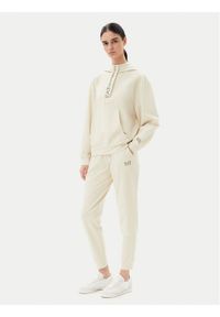 EA7 Emporio Armani Dres 7W000117 AF13135 U1079 Beżowy Regular Fit. Kolor: beżowy. Materiał: bawełna