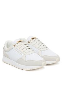 TOMMY HILFIGER - Tommy Hilfiger Sneakersy Th Chic Eva Runner Mesh FW0FW09465 Beżowy. Kolor: beżowy. Materiał: zamsz, skóra #6