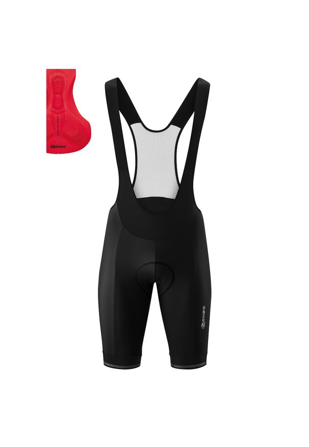 GONSO - Spodenki na szelkach Gonso Sitivo. Kolor: wielokolorowy, niebieski, czarny. Sport: kolarstwo