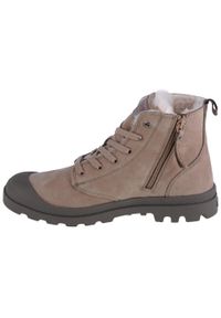 Buty sportowe Sneakersy unisex, Palladium Pampa Hi Zip WL. Kolor: beżowy. Materiał: nubuk. Sport: turystyka piesza