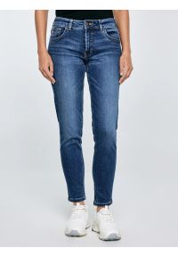 Big-Star - Jeansy damskie niebieskie Maggie 356. Okazja: na co dzień. Kolor: niebieski. Styl: casual, klasyczny #1