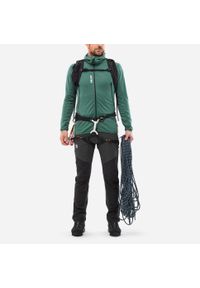 Bluza turystyczna męska Millet Fusion Grid Hoodie active fit POLARTEC Powergrid. Kolor: zielony. Materiał: tkanina