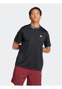 Adidas - adidas T-Shirt IJ6460 Czarny Loose Fit. Kolor: czarny. Materiał: syntetyk