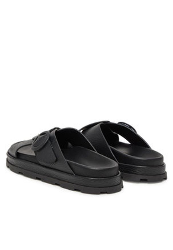 Pollini Klapki SA28134G0MTD0000 Czarny. Kolor: czarny. Materiał: skóra