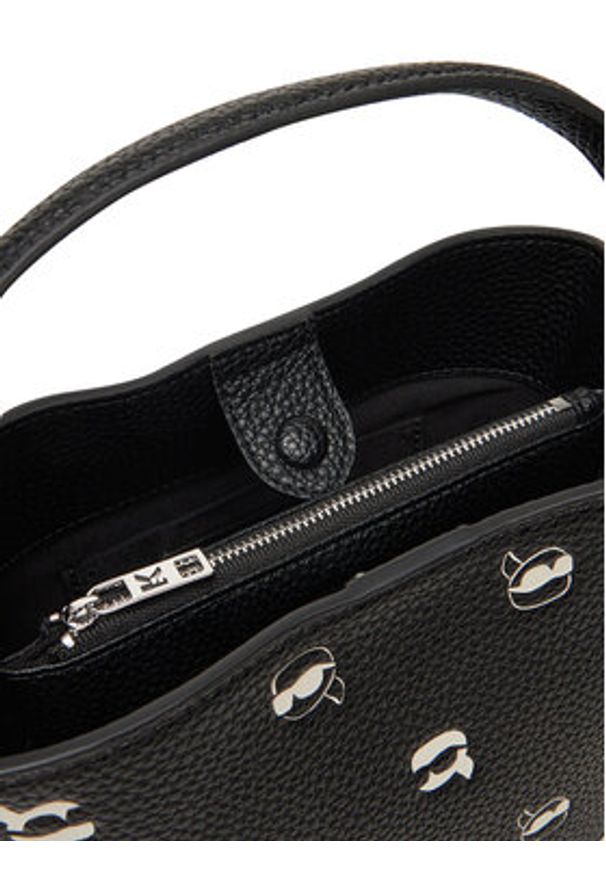 Karl Lagerfeld - KARL LAGERFELD Torebka A2W30205 Czarny. Kolor: czarny. Materiał: skórzane