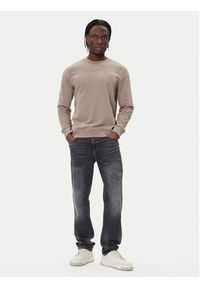 BOSS Bluza Westart 50509323 Beżowy Regular Fit. Kolor: beżowy. Materiał: bawełna #4