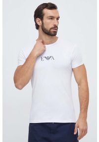 Emporio Armani Underwear t-shirt 2-pack męski kolor biały. Okazja: na co dzień. Kolor: biały. Materiał: dzianina. Wzór: nadruk. Styl: casual #2