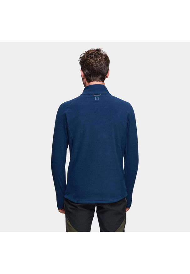 Bluza turystyczna polarowa męska Alpinus Kerkis 1/3 zamek. Kolor: niebieski. Materiał: polar. Sport: turystyka piesza